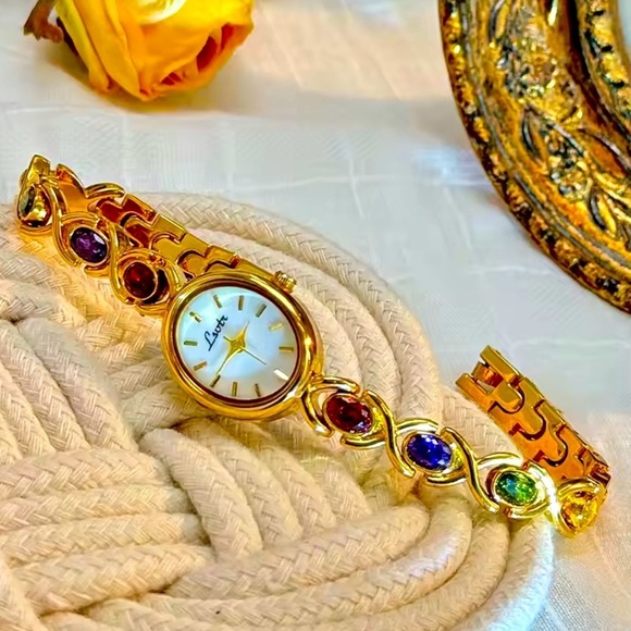 Rainbow Gem Watch – Luxe Boho Charm - Picture 3 of 11